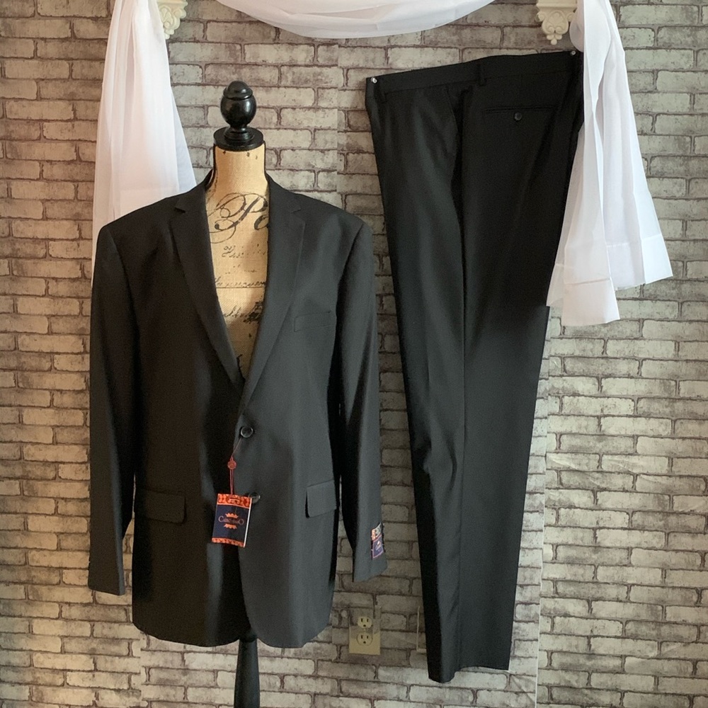Carlo Lusso NEW men’s black suit